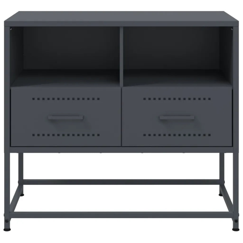 Mobile TV-Credenza TV-Console TV Antracite 68x39x60,5 cm in Acciaio 244531