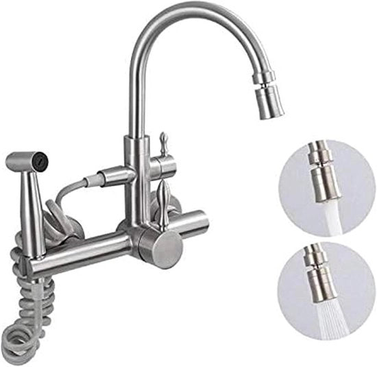 Crano da Cucina Multifunzionale - Montaggio a Parete - Acciaio Inossidabile 304