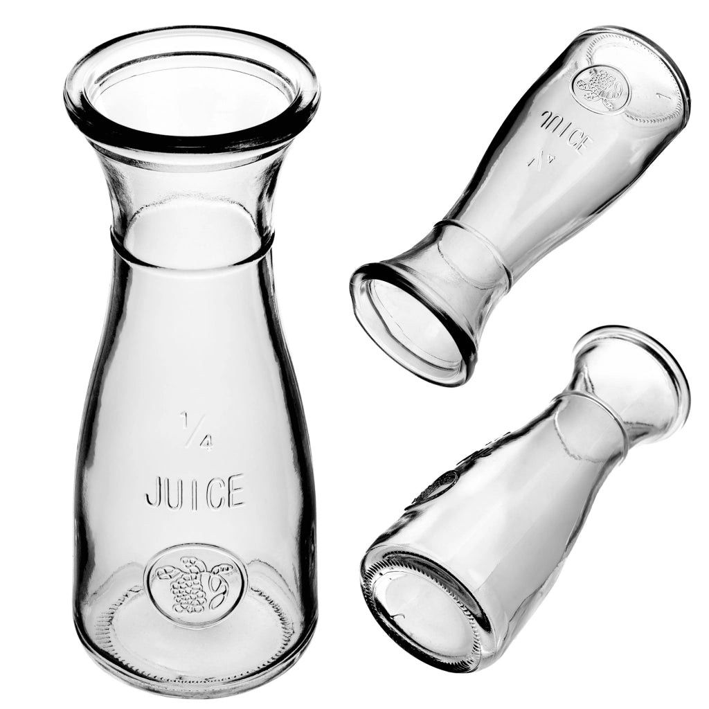 Caraffa in vetro KADAX per acqua, brocca in vetro da 250 ml, per succhi di frutta, vino, limonata e altre bevande.