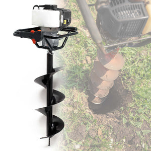 Mototrivella a benzina, motore a 2 tempi 1,9 cv 1,4kW 52ccm, con punta elicoidale Ø250mm