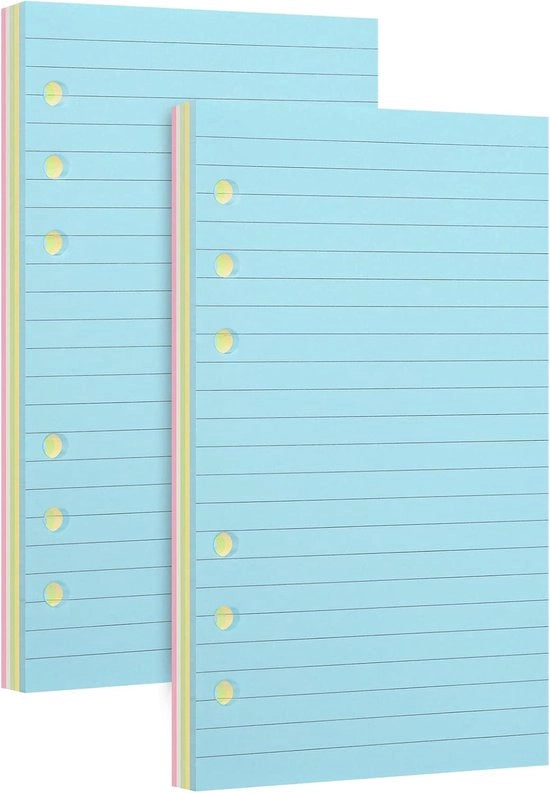 Papier Navulato A6 - Pagina Colorata - 100 Fogli