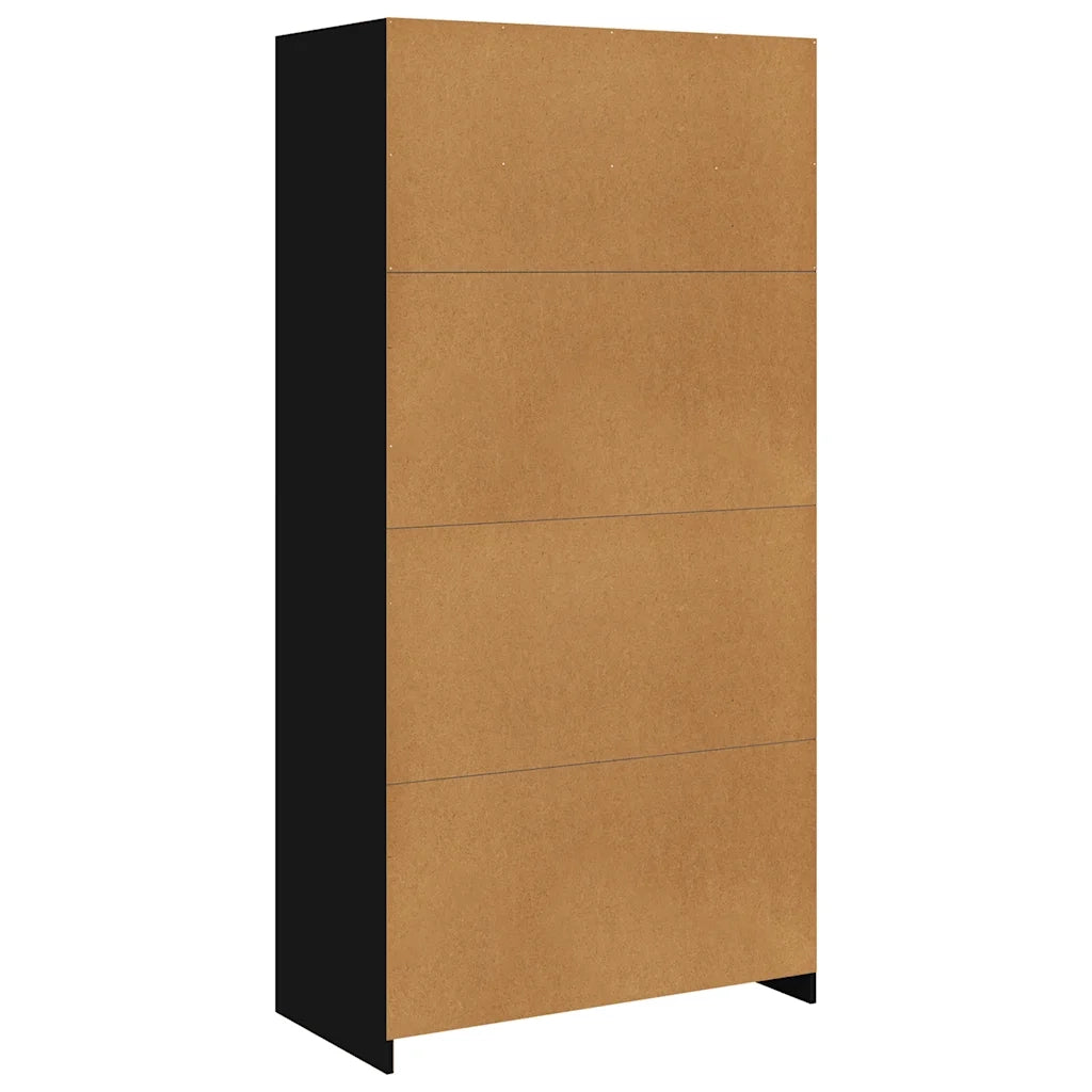 Armadio Nero 100x50x200 cm in Legno Multistrato CFW1668696