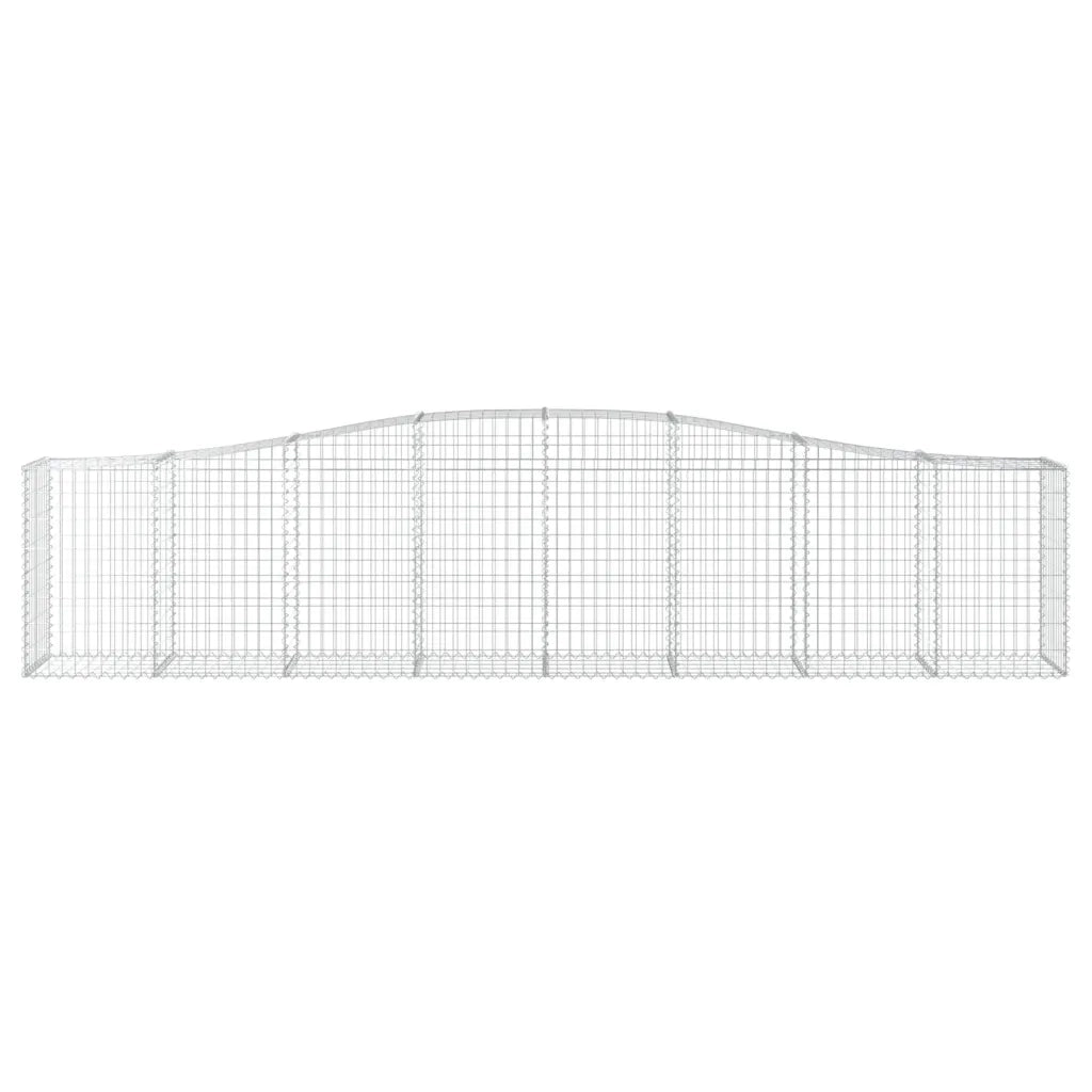 Cesti Gabbioni ad Arco 20 pz 400x50x80/100 cm Ferro Zincato 3145953