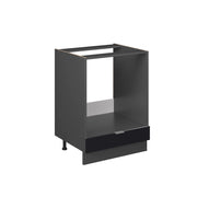 Mobile per forno da incasso Fame-Line Nero rigato/Antracite 60 cm senza piano di lavoro Vicco