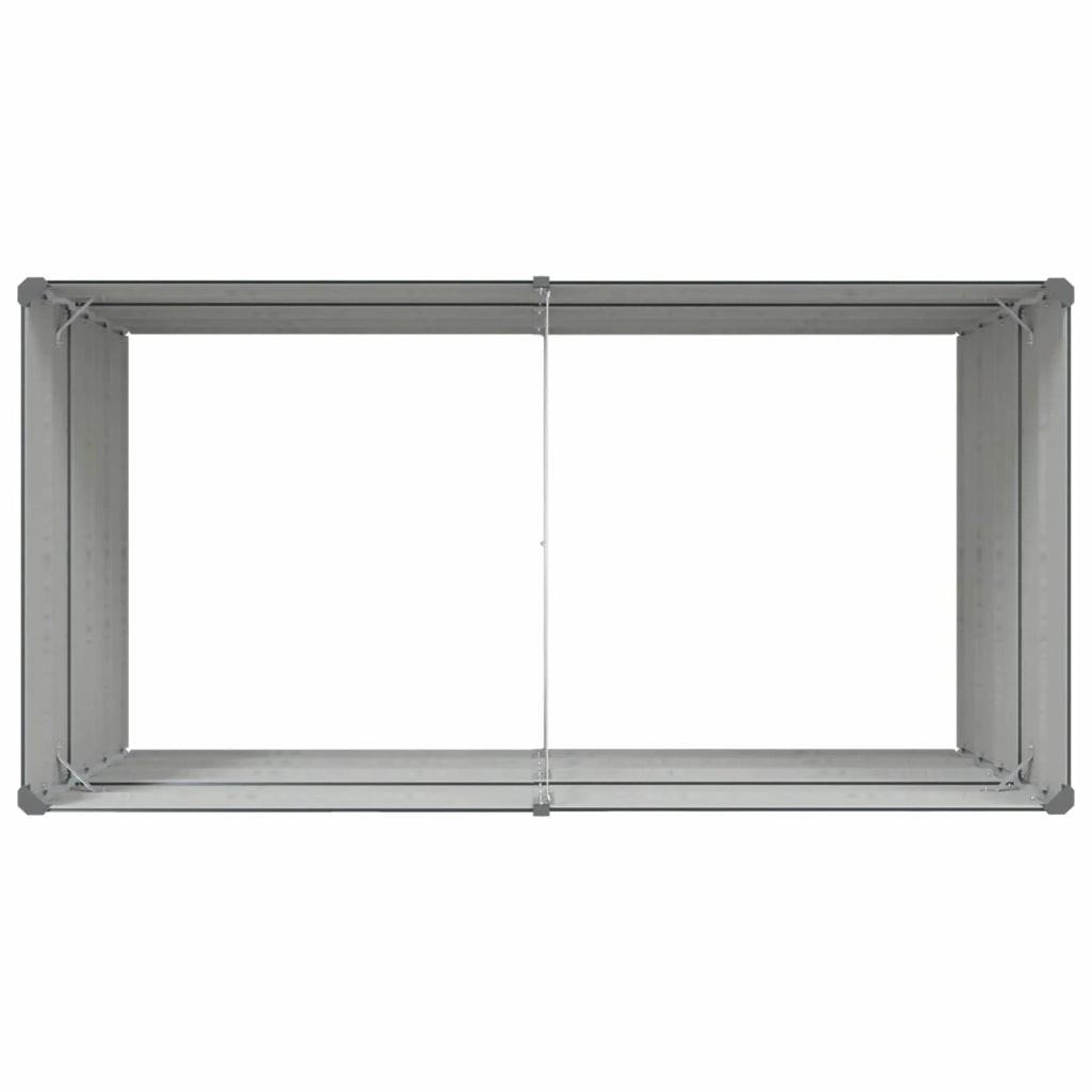 Fioriera Antracite 195 x 100 x 75 cm Acciaio zincato 42018220