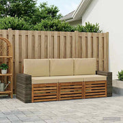 Set divani 3 pz Legno di Acacia Massello 3383979