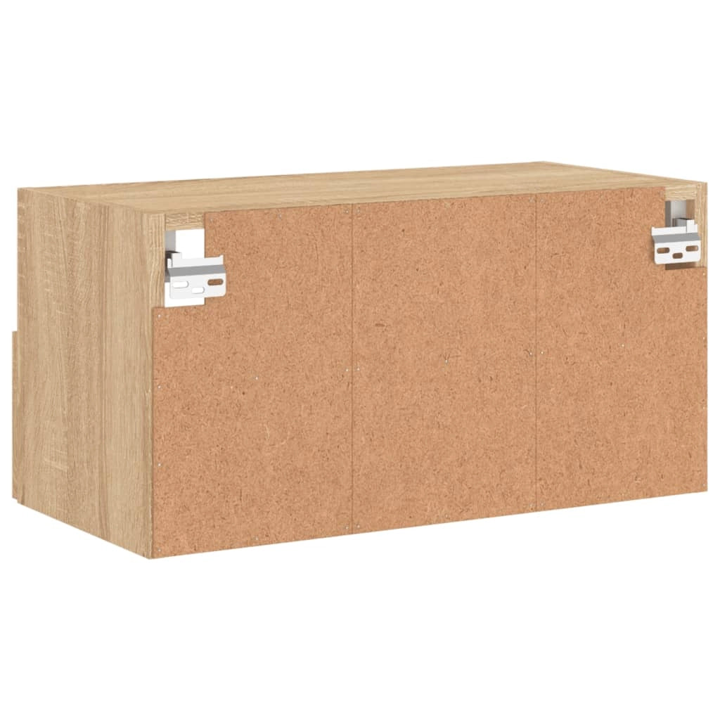 Mobile TV multimediale mensola TV mobile TV sala da pranzo soggiorno camera da letto a parete rovere Sonoma 60 x 30 x 30 cm legno ingegnerizzato marrone 02_0028161