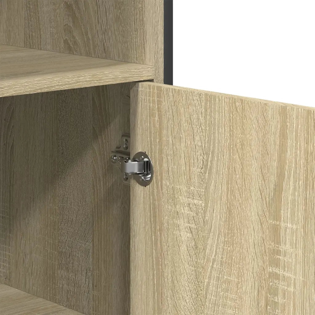 Credenza Rovere Sonoma 79,5x35,5x137,5 cm in Legno Multistrato 3295308