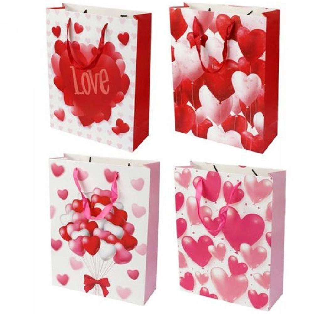 Trade Shop - Busta Da Regalo Per San Valentino Cuori 38 X 50 X 18 Cm 71094 Modelli Assortiti -