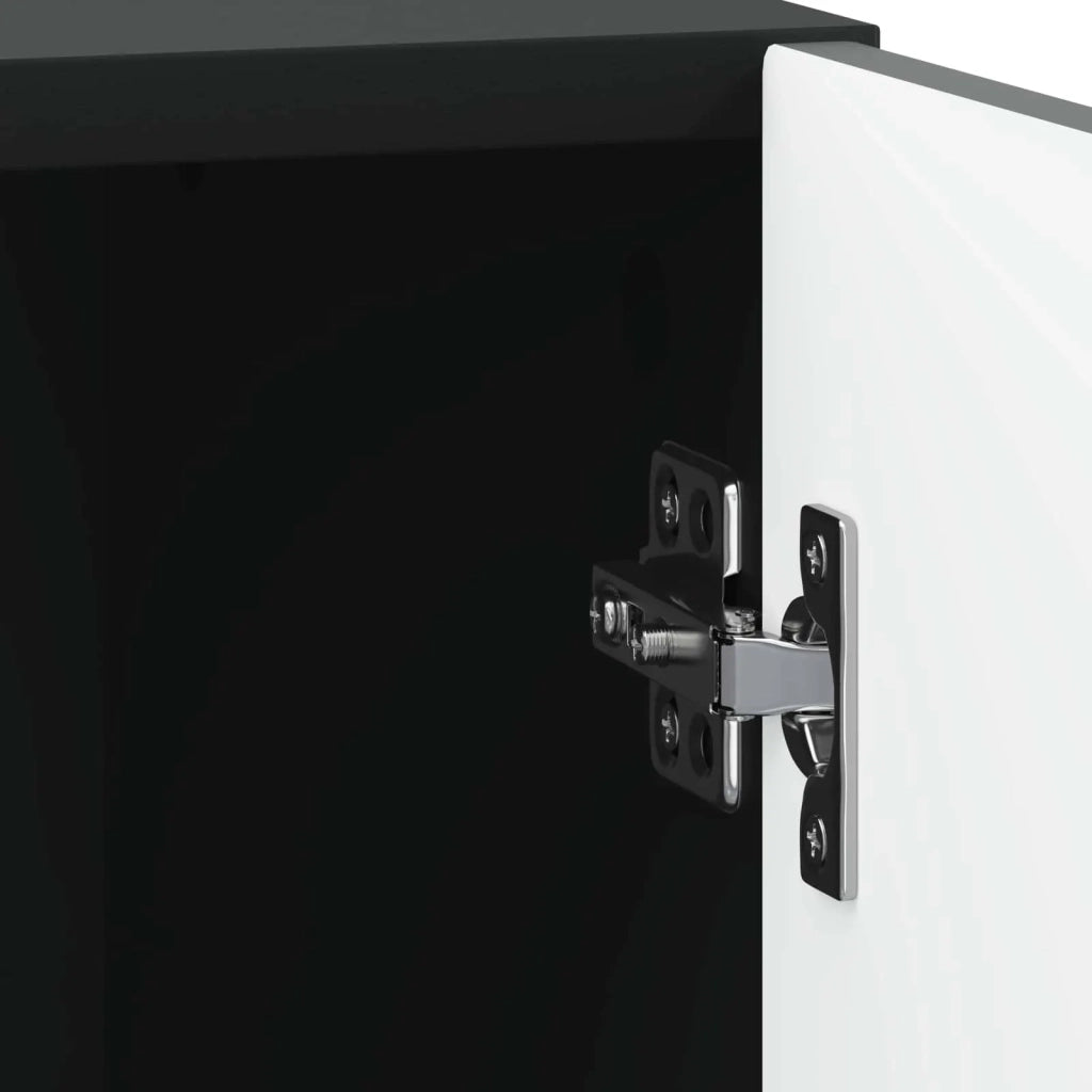 Comodino Nero 43 x 34,5 x 47 cm Legno ingegnerizzato