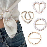 4 pezzi Clip per Maglione a T in Oro - Clip per Abbigliamento - Clip per Bottone - Disegno di Taglio - Oro L