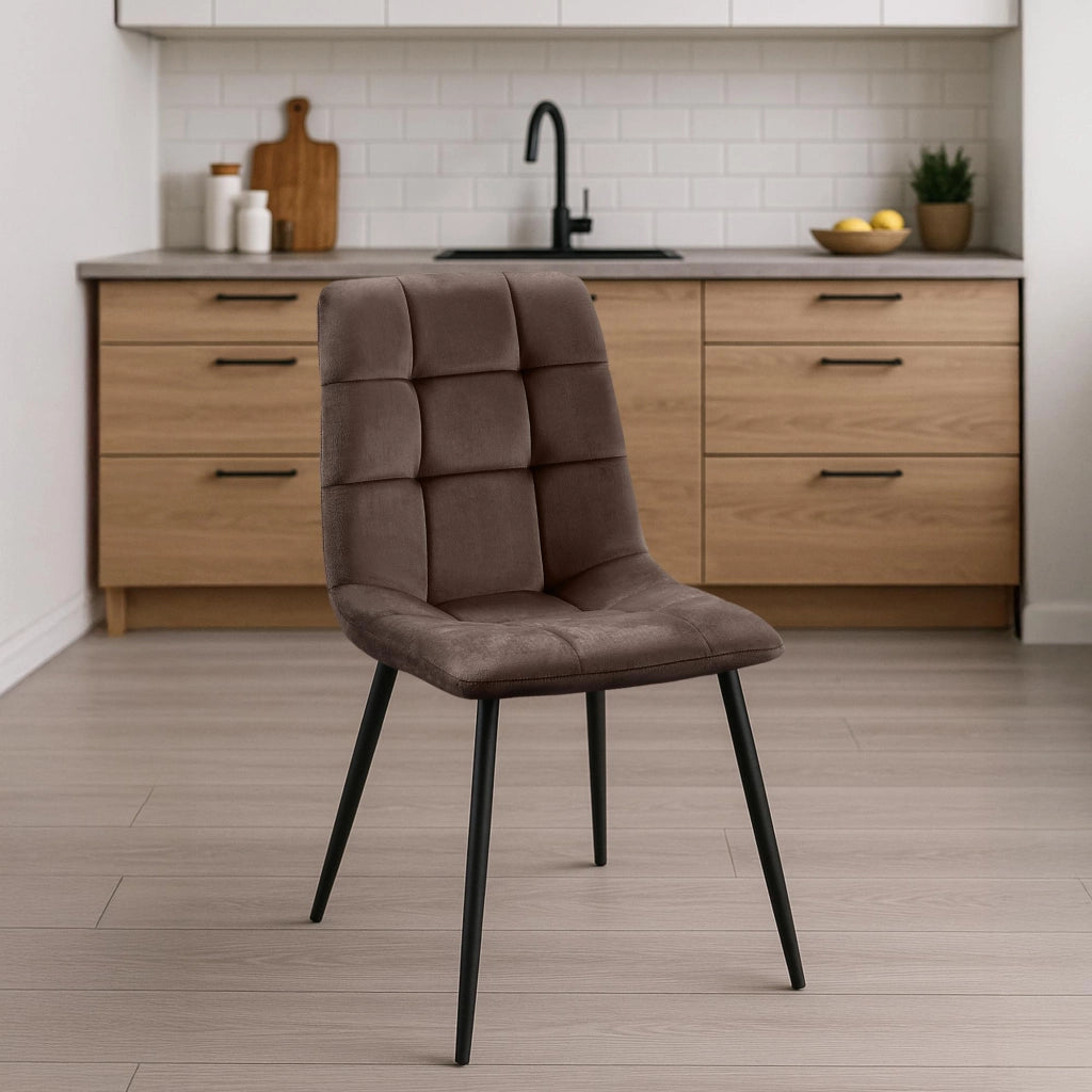 Set di 2 sedie da pranzo Tilde in velluto 4