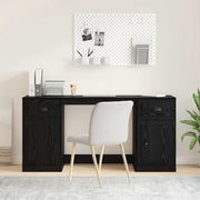 Scrivania con armadietto Rovere Nero Legno ingegnerizzato 3402679