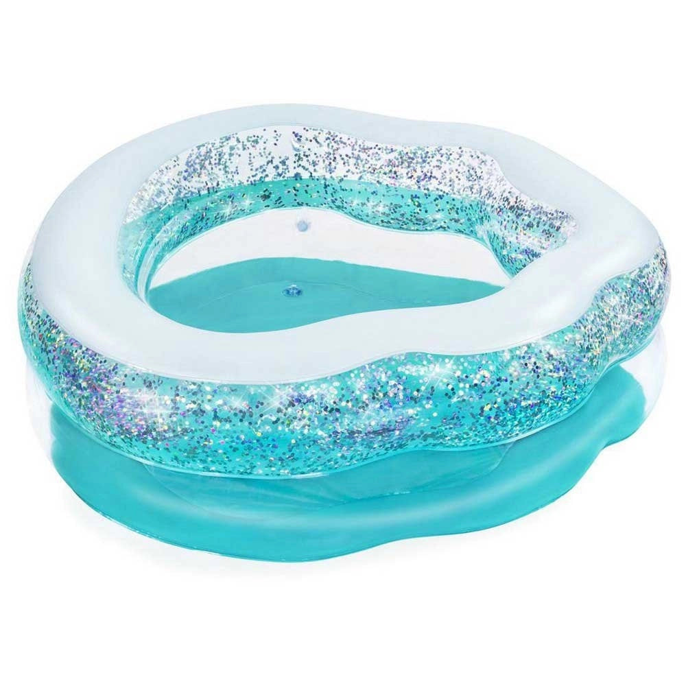 Piscina Gonfiabile Tonda Conchiglia Scintillante 150x127x43cm Per Bambini 52489         