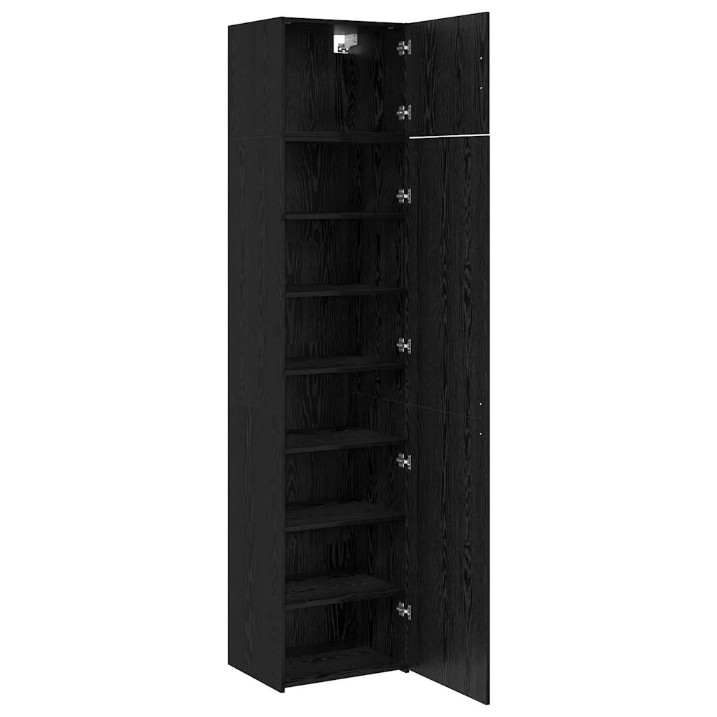 Credenza 3 pcs Rovere Nero