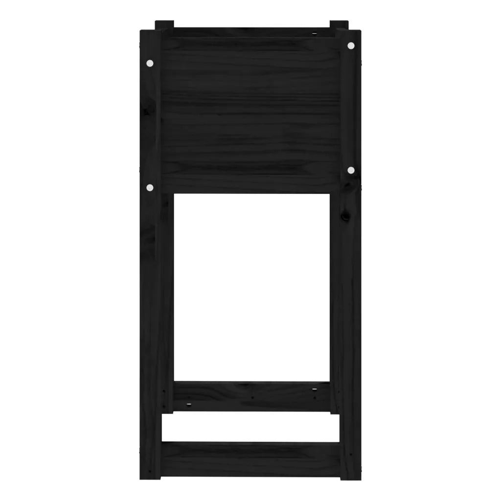 Fioriera Bianca 40x40x81 cm in Legno Massello di Pino 822130
