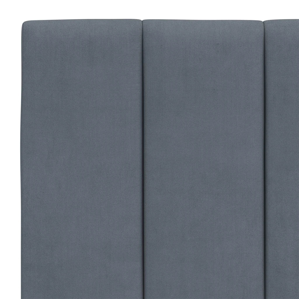 Cuscino Testiera Hanko Grigio Scuro 140 cm in Velluto CFW2896064