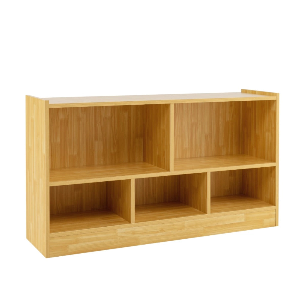 Libreria a 5 cubi per bambini e organizer giocattoli-Scaffale legno con 5 scompartimenti per stanza Noce