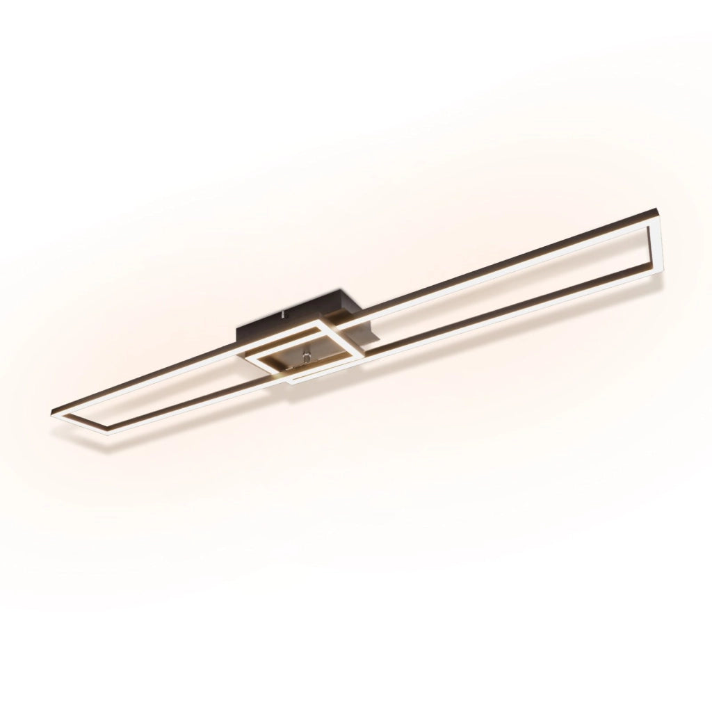 ZMH Lampada da soffitto plafoniera LED moderna 2 luci 32W 3000K per soggiorno camera letto