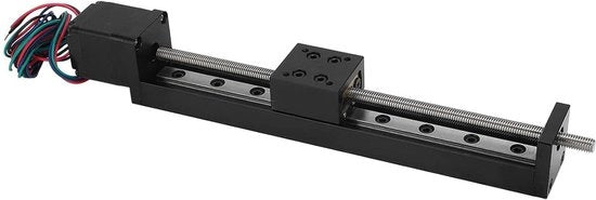 Tavola di traslazione lineare 150 mm - Attuatore lineare singolo rail per tavola T a vite - Movimento lineare per tavola per assi X, Y, Z
