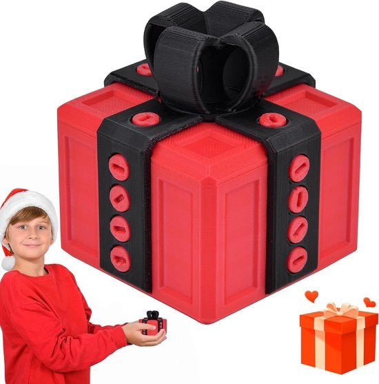 Scatola Regalo Difficile da Dimenticare con Chiusura a Giro e Varie Colorazioni 3D Stampata con Viti Ornamenti da Scrivania Innovativi