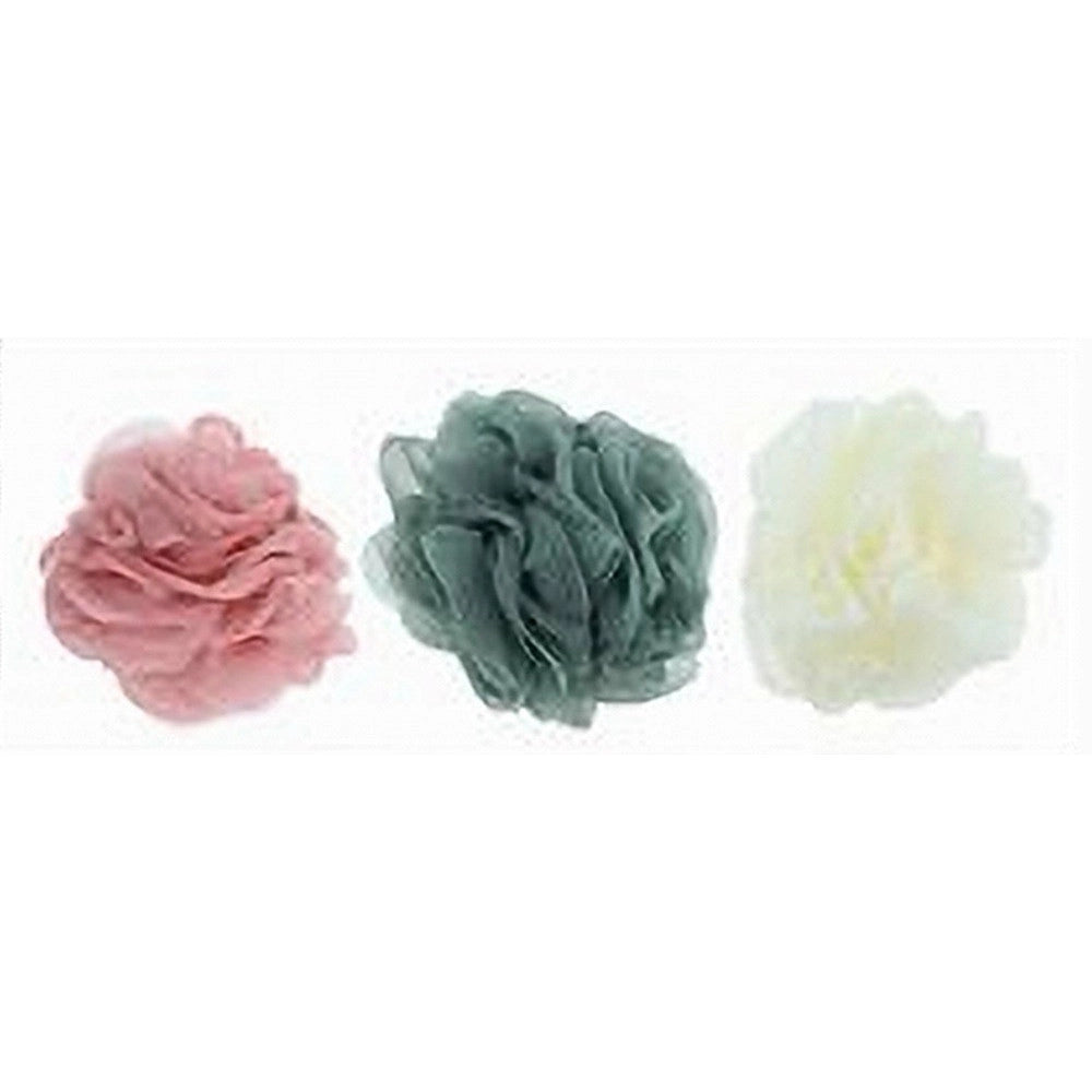 Trade Shop - 3pz Spugna Retina Per Doccia Bagno Spugnetta Rete Pelle Corpo Vari Colori 10681 -