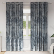 Tende in Velluto 2 pezzi con Occhielli Grigio Argento 225x140 cm