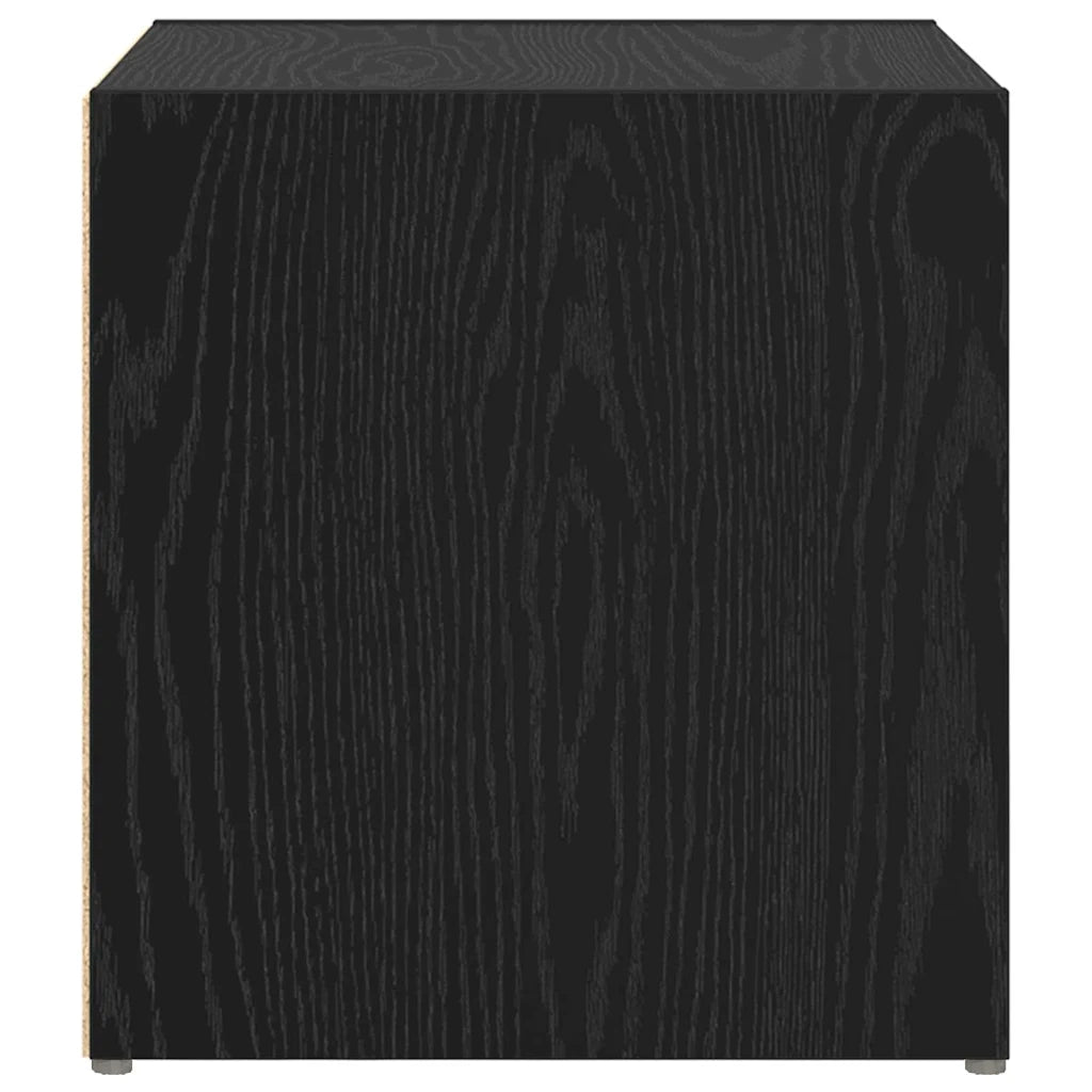 Set mobile TV 2 pz-Set di 2 Credenza per TV Nero 37 x 35 x 37,5 cm Legno multistrato