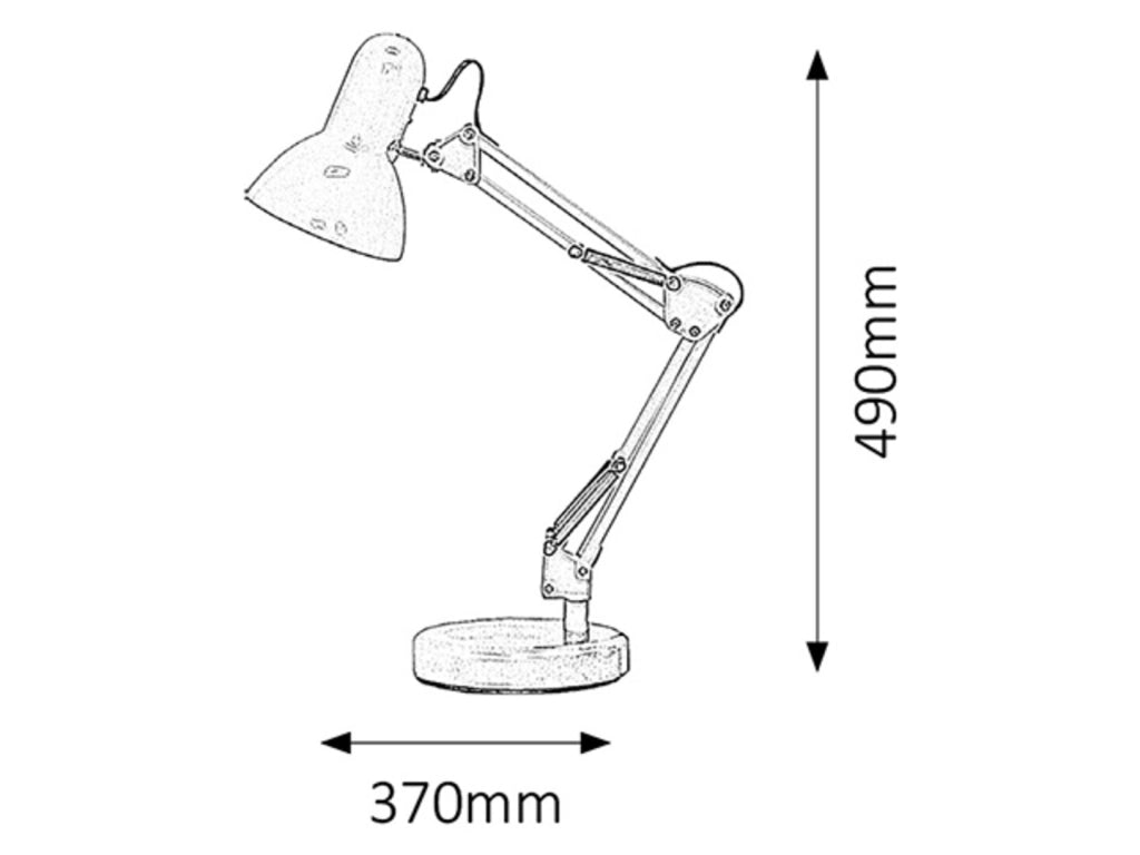 Lampada da scrivania verde E27 Samson 4178 Rabalux