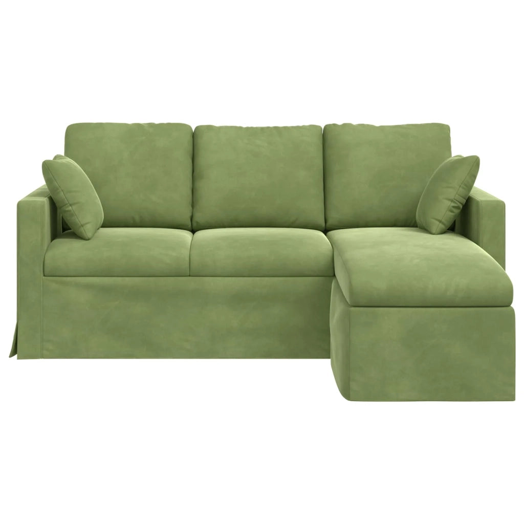 Divano Verde chiaro 178 x 134 x 80 cm Velluto 42024452