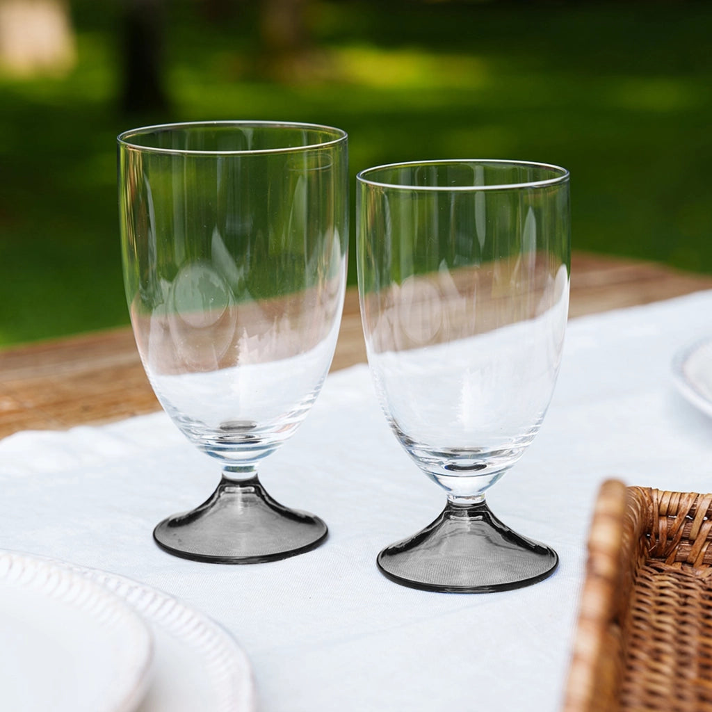 Zafferano Calice Maestro in vetro soda lime soffiato a mano set da 4 pezzi colore Verde design veneziano senza gambo per degustazione vini eleganti