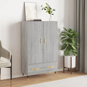 Credenza Grigio Sonoma 69,5x31x115 cm in Legno Multistratocod mxl 128763
