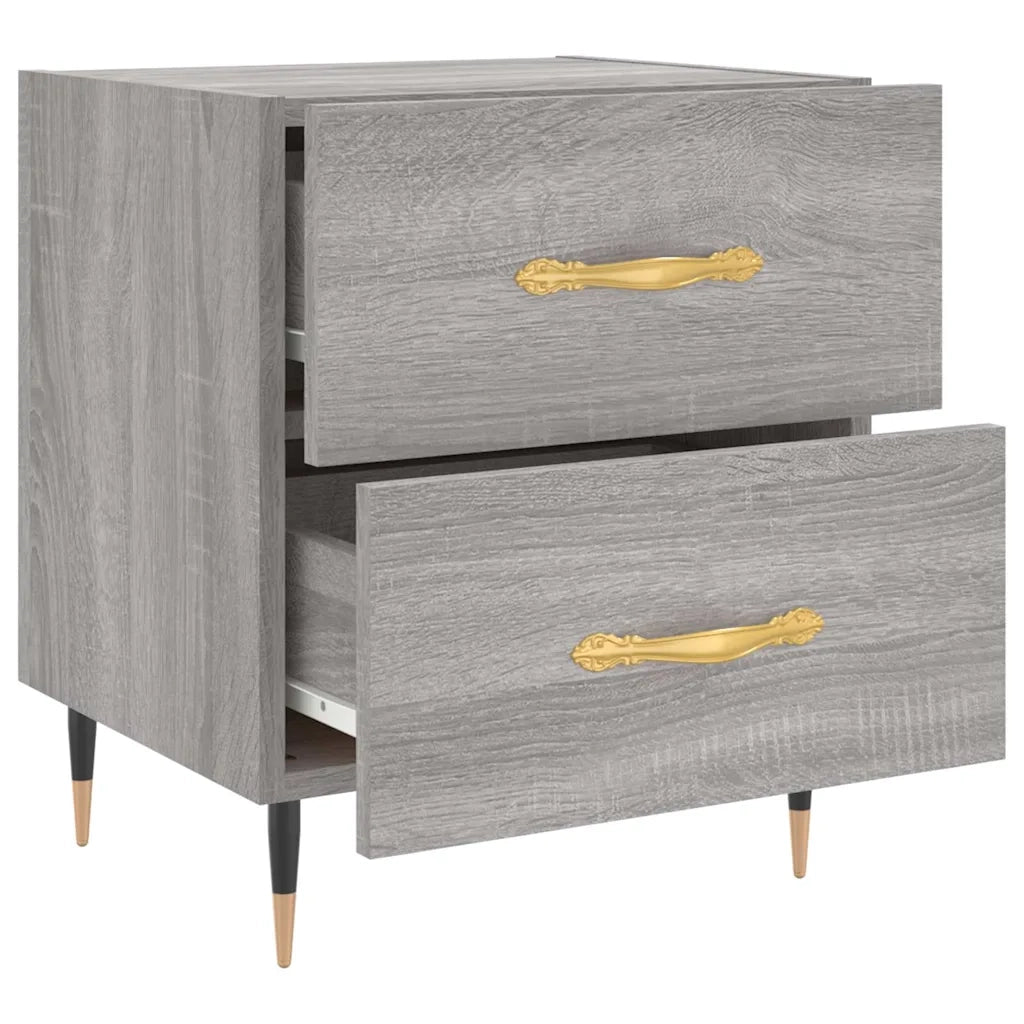 Comodino | Armadio da Notte | Mobiletto da notte Grigio Sonoma 40x35x47,5 cm in Legno Multistrato