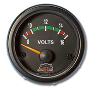 Voltmetro colore nero scala graduata da 8 a 18v per barca