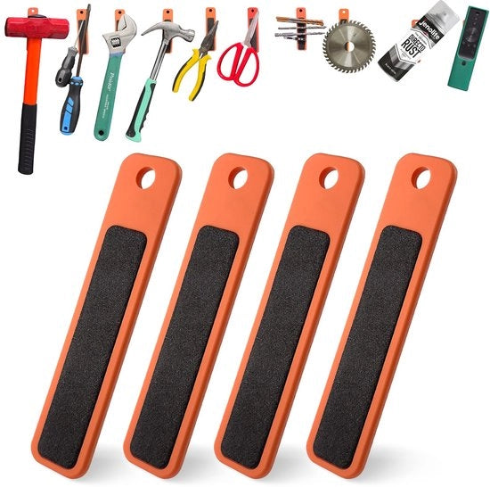 Magneetti flessibili e resistenti [4-pack] - Magnetici neodymium flessibili e sottili - Supporto magnetico robusto per strumenti, lavagna bianca, frigorifero, auto, garage, officina, ufficio