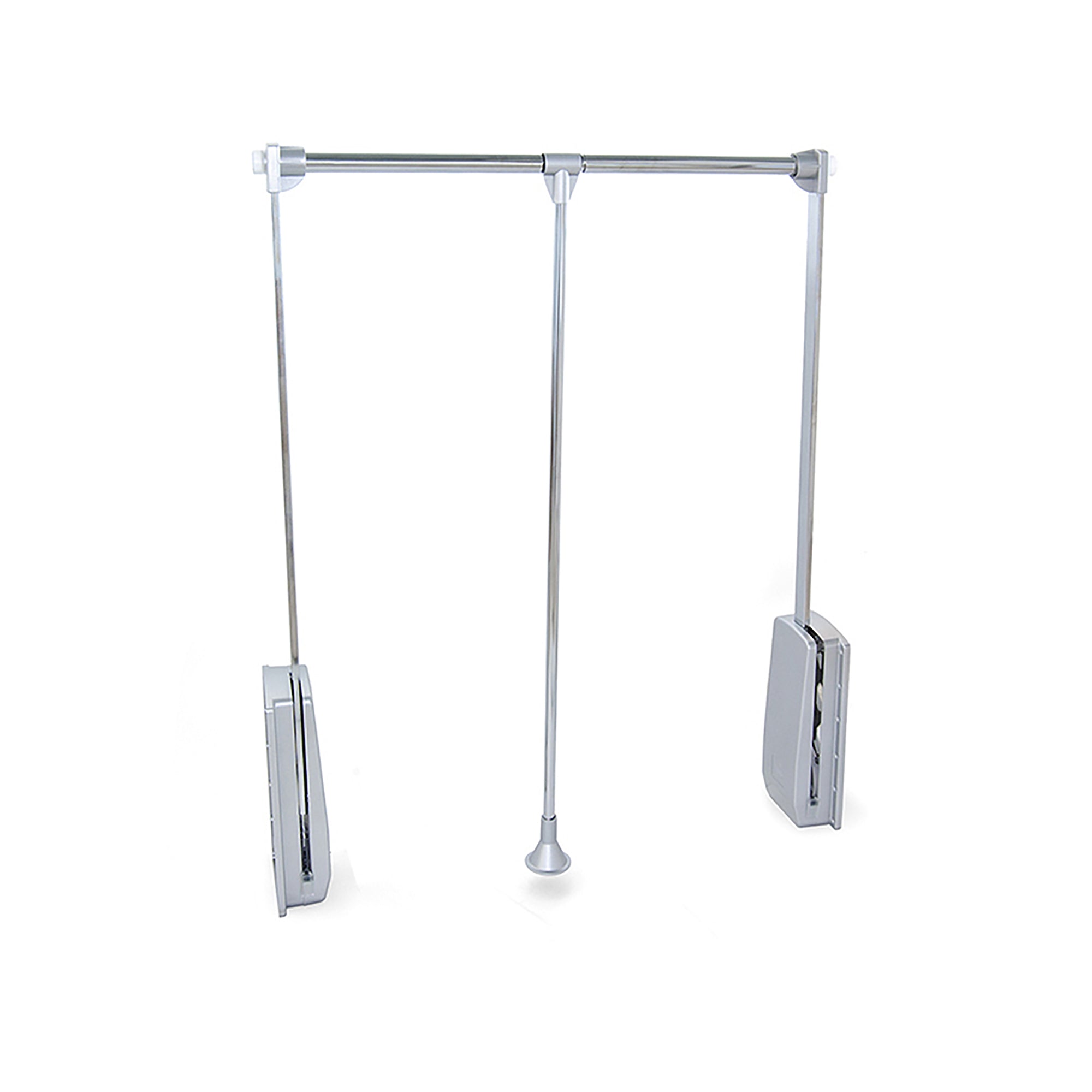 Appendiabiti Saliscendi per Armadio 45-60 cm Max 12Kg in Acciaio Emuca Cromo