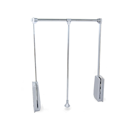 Appendiabiti Saliscendi per Armadio 45-60 cm Max 12Kg in Acciaio Emuca Cromo