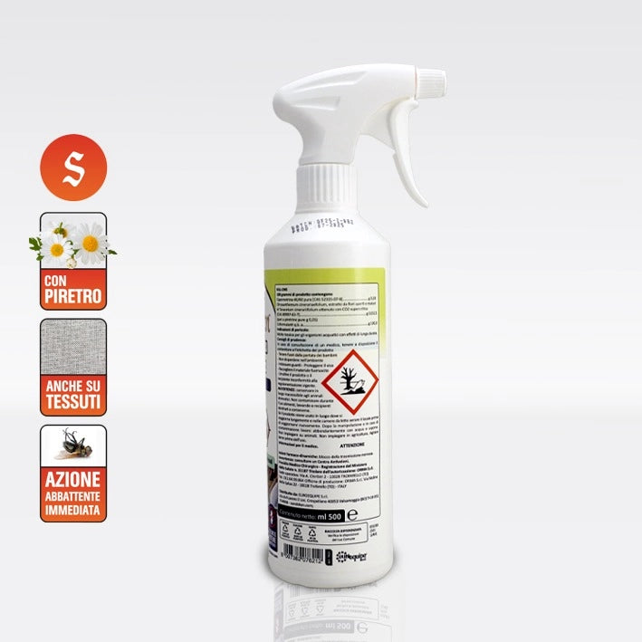 Insetticida Acaricida anche per Tarme dei vestiti in armadio Formato 500 ml- 2 Pezzi