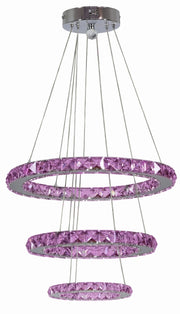 Lampadario cristallo LED RGB Candellux Lords 33-63090 cromo