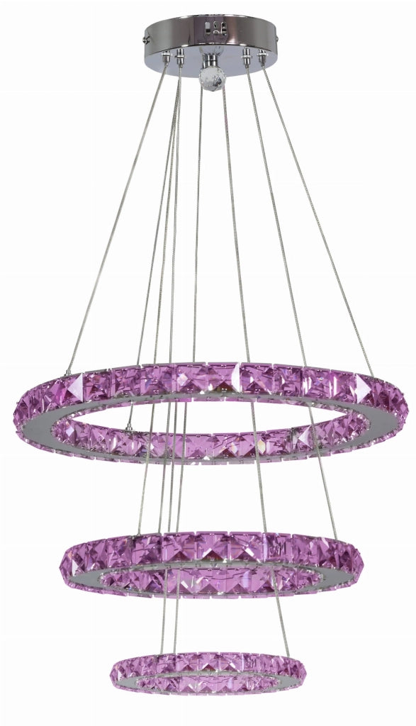 Lampadario cristallo LED RGB Candellux Lords 33-63090 cromo