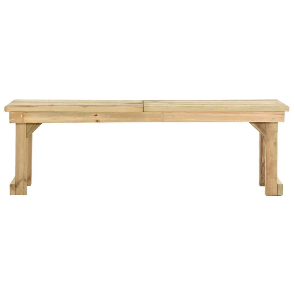 Panchina da Giardino 140 cm in Legno di Pino Impregnato cod mxl 52957
