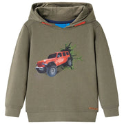Felpa con Cappuccio per Bambini Cachi 104cod mxl 132452