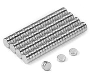 Magneetto Neodymium Mini, Forte Magnete Piccolo Ronde per Frigorifero, Tabellone Bianco, Tavolo Magnete, Tavolo da Punto, Tavolo di Scuola, Attività di Fai da Te, 6x2 mm 100 Pezzi