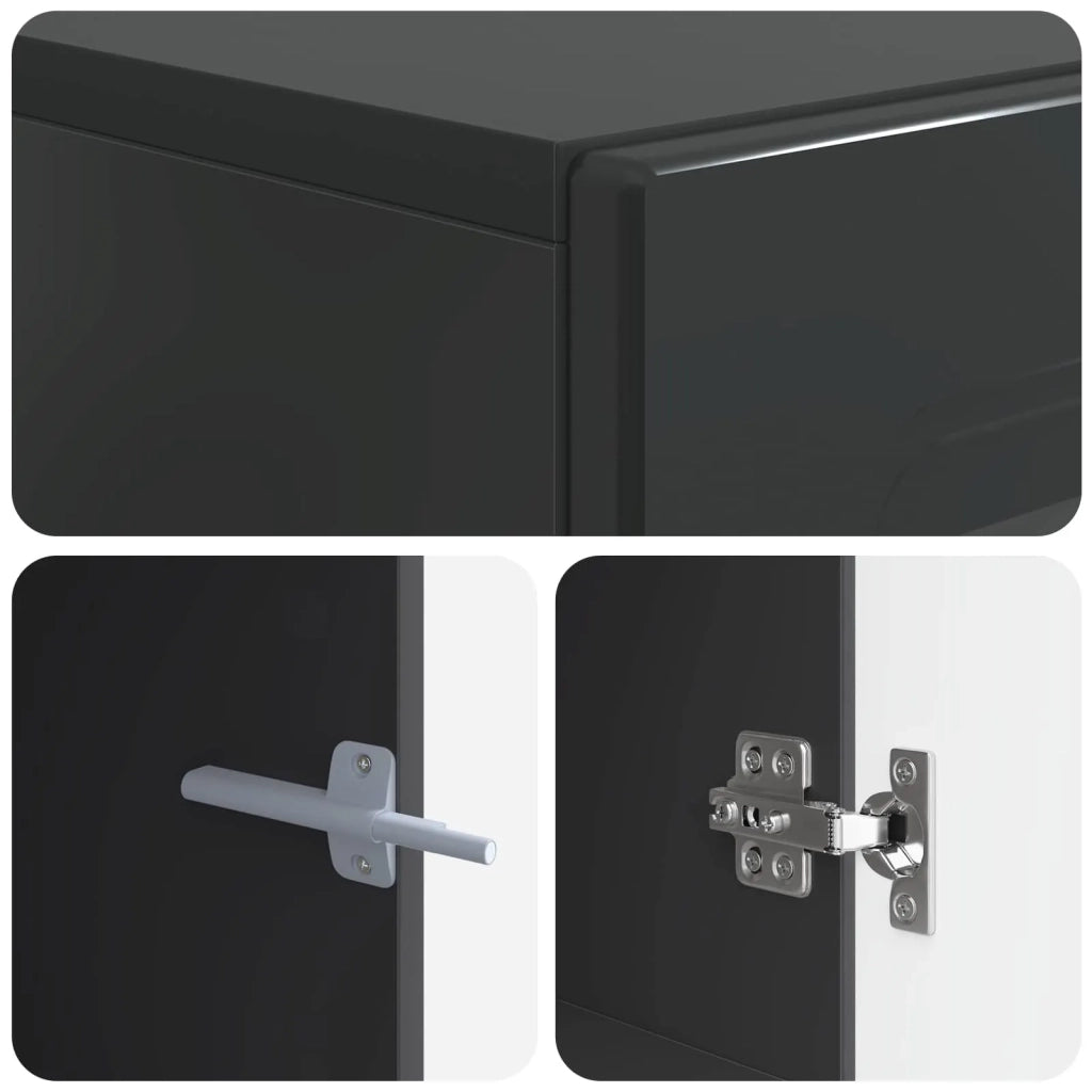 Mobile TV Nero Legno ingegnerizzato 897776