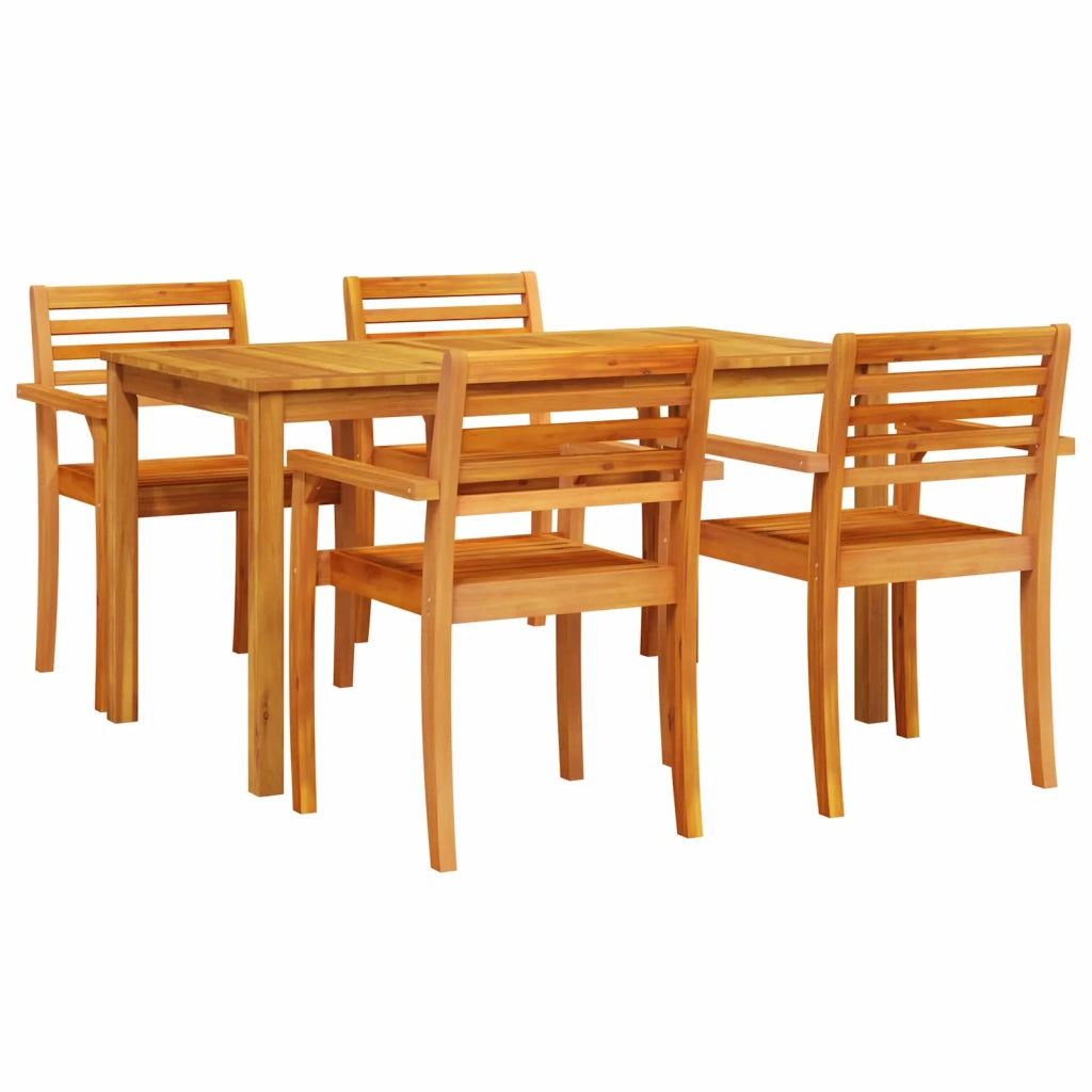 Set da Pranzo per Giardino 5 pcs Marrone 3375663