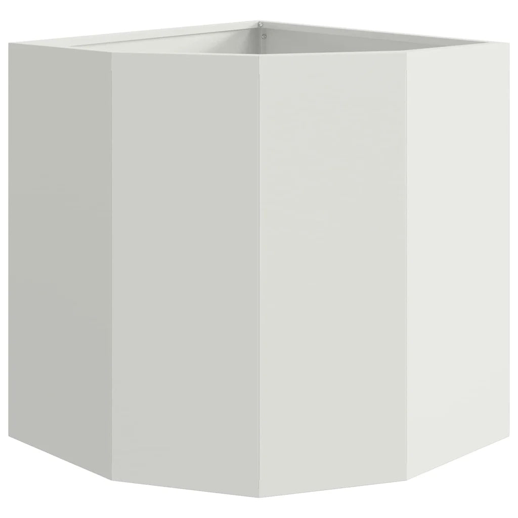 Vaso d'angolo Bianco 45 x 45 x 50 cm Acciaio 883669