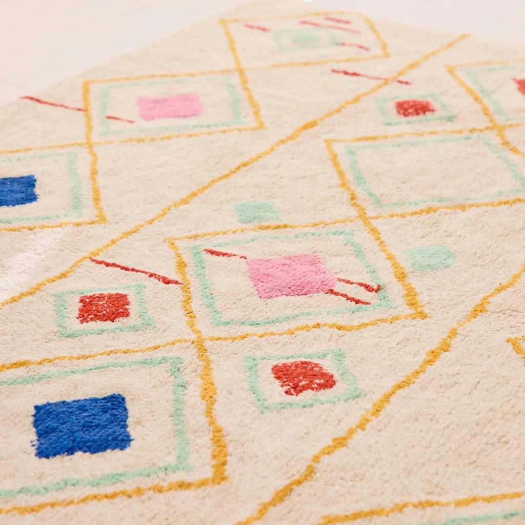 Tappeto da interno berbero multicolore, 120x170cm, multicolore