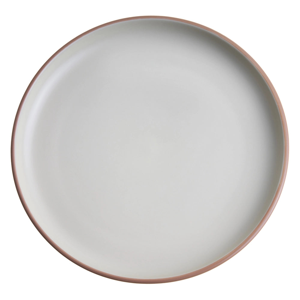 Servizio da tavola 16 pezzi in gres beige e blu elegante per cucina e sala da pranzo con finitura smaltata colorata per 4 persone