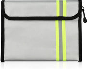 Documenten Tasca con Cerniera - Impermeabile - Etui Antincendio per Documenti, Denaro e Passaporto - Banconote - 235 x 175 cm.