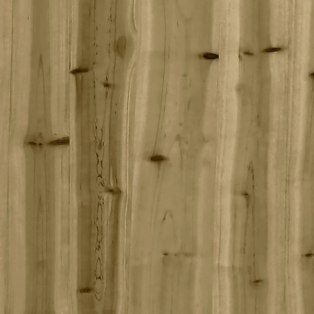 Tavolo da giardino in gabbione design 100x102x72 cm in legno di pino impregnato 834370